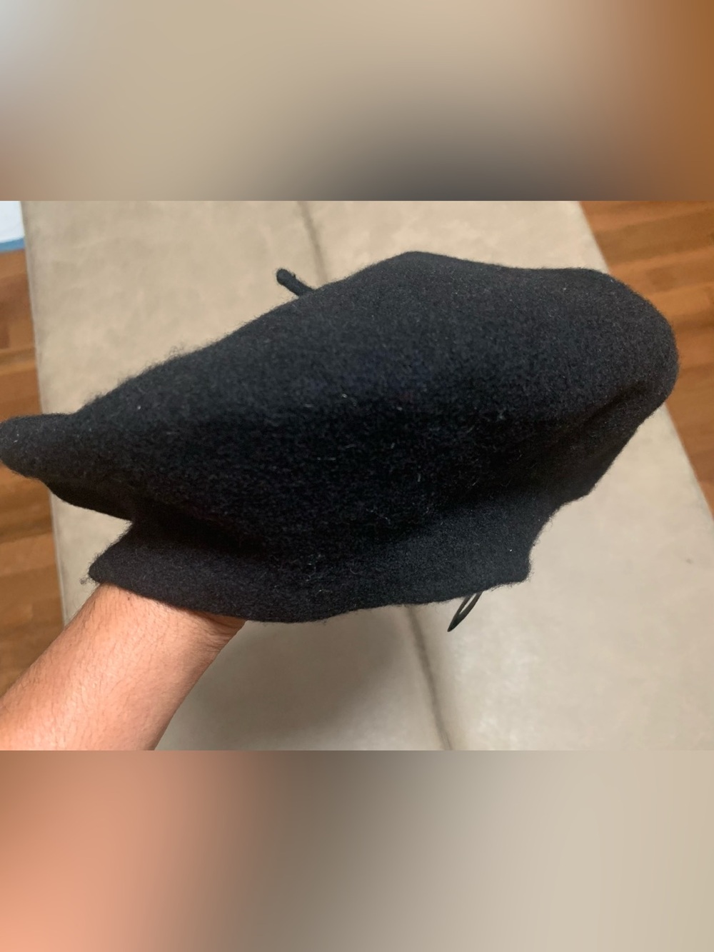 Parkhurst Womens Black 100% Wool Classic Beret Hat Size OS